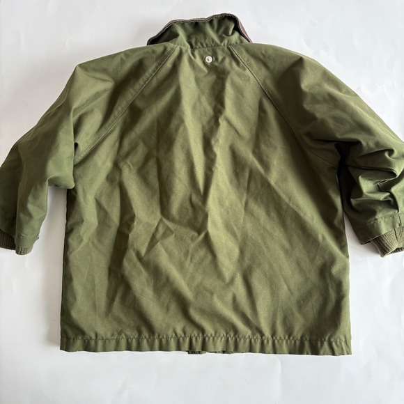 Baby Gap Toddler 3T Olive Brown Jacket Corduroy Collar Barn Chore Style Lightwt - Picture 2 of 7